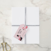 Flamingo Wedding Bedankt Cadeaulabel (Met Touw)