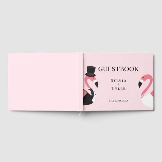 Flamingo Wedding Gastenboek (Volledig)