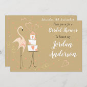 Flamingo Wedding Vrijgezellenfeest landschap Kaart (Voorkant / Achterkant)