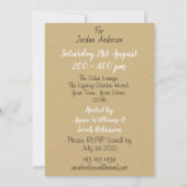 Flamingo Wedding Vrijgezellenfeest portret uitnodi Kaart (Achterkant)