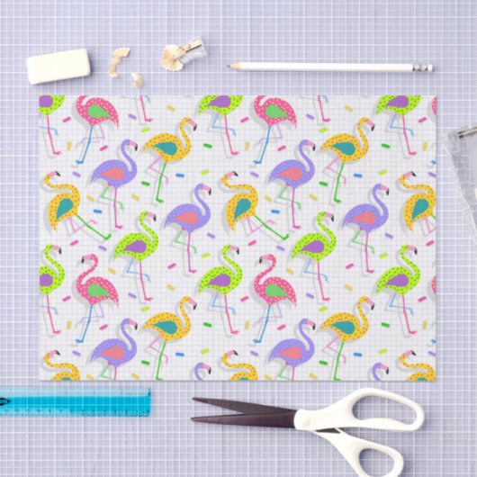Flamingo Weefsel voor Gift Wrap Tissuepapier (Craft)