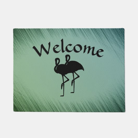 Flamingo Welcome Mat (Voorkant)