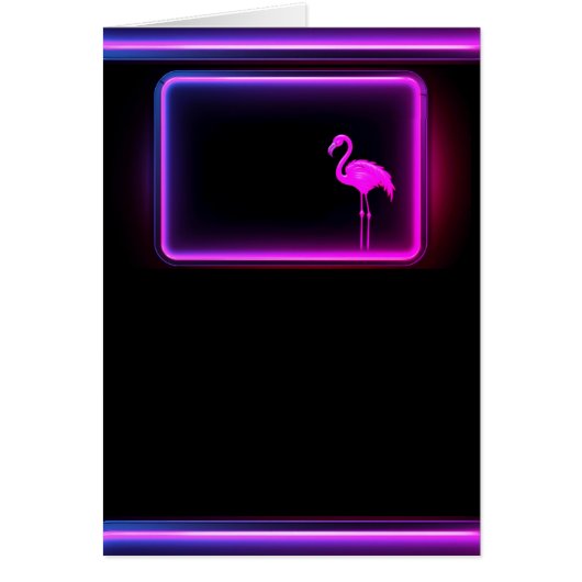  flamingo-Wenskaart (Voorkant)