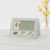 Flamingo Wenskaart Kaart (Gele Bloem)