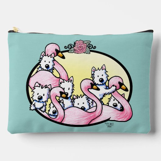 Flamingo Westies Etui (Voorkant)