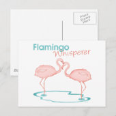 Flamingo Whisperer Briefkaart (Voorkant / Achterkant)