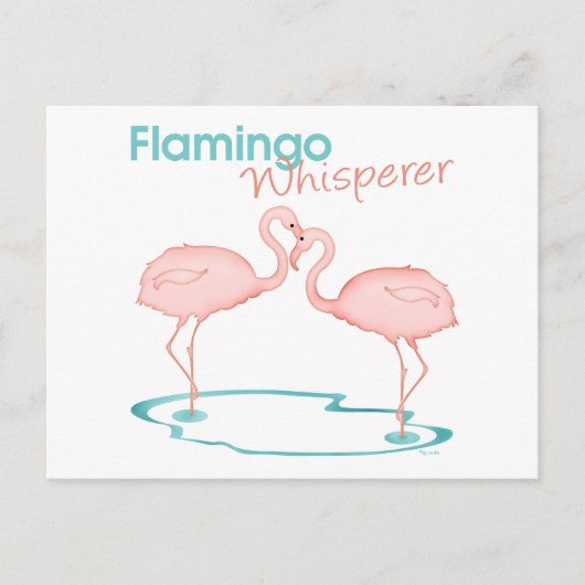 Flamingo Whisperer Briefkaart (Voorkant)