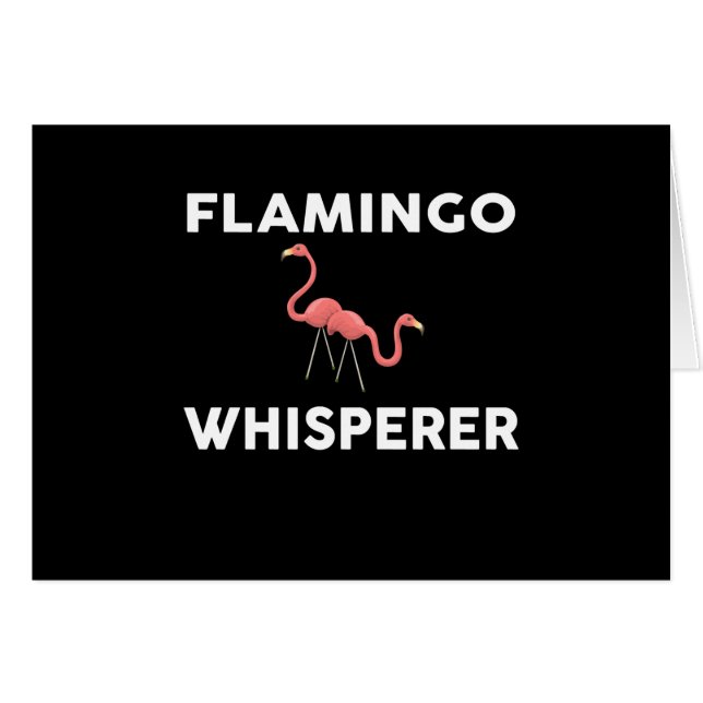 Flamingo Whisperer Novelty Flamingos (Voorkant Horizontaal)