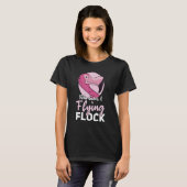 Flamingo Who Gives A Flying Flock T-shirt (Voorkant volledig)