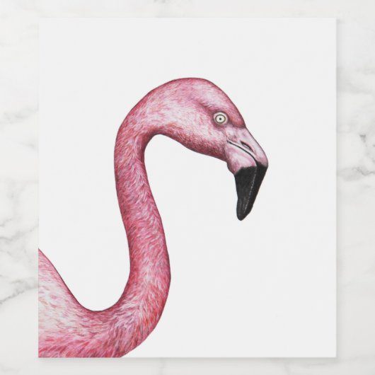 Flamingo Wijn Etiket (Enkel label)