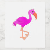 Flamingo Wijn Etiket (Enkel label)