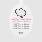 Flamingo Wijn Pop Art Ornament #holidayZ (achterkant)