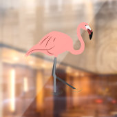 Flamingo Window Cling Raamsticker (Vel 2)