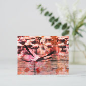 Flamingo Wisdom Briefkaart (Staand voorkant)