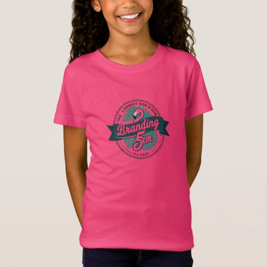 Flamingo Wiskunde Humor T-shirt (Voorkant)