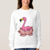 Flamingo with Lotus flower Trui (Voorkant)
