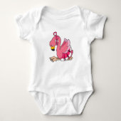 Flamingo with Ribbon Romper (Voorkant)