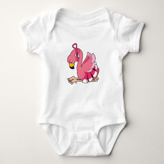 Flamingo with Ribbon Romper (Voorkant)