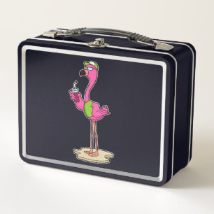 Flamingo with Sunglasses & Cap