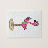 Flamingo with Sunglasses & Cap Legpuzzel (Horizontaal)