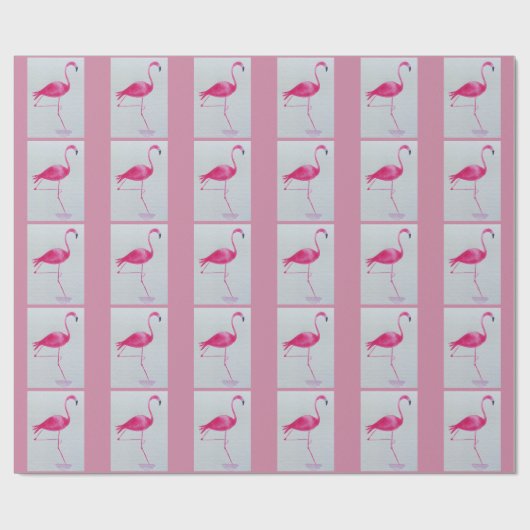 Flamingo wrappapier cadeaupapier (Vlak)