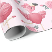 Flamingo Wrapping Paper Cadeaupapier (Rol Hoek)