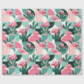 Flamingo Wrapping Paper Cadeaupapier (Vlak)