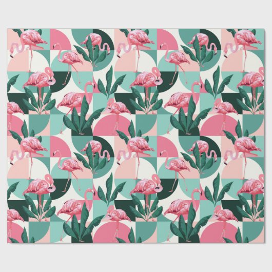 Flamingo Wrapping Paper Cadeaupapier (Vlak)