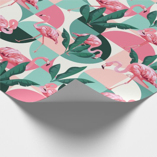 Flamingo Wrapping Paper Cadeaupapier (Hoek)