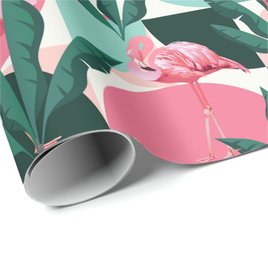 Flamingo Wrapping Paper Cadeaupapier (Rol Hoek)