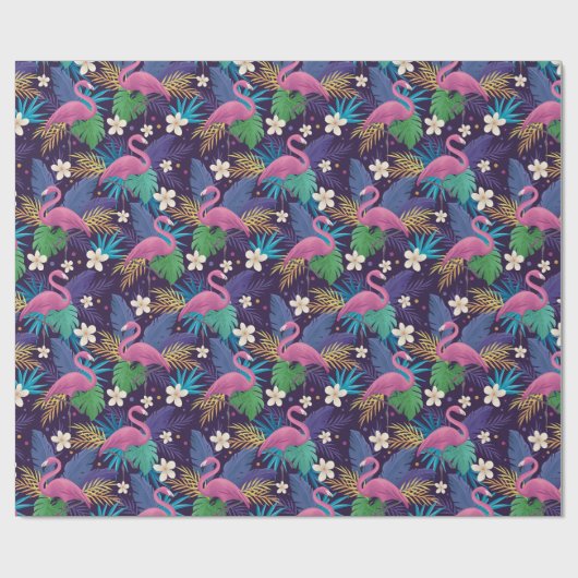 Flamingo Wrapping Paper Cadeaupapier (Vlak)