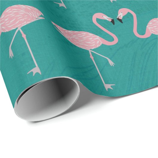 Flamingo Wrapping Paper Cadeaupapier (Rol Hoek)