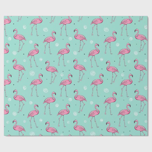 Flamingo Wrapping Paper Cadeaupapier (Vlak)