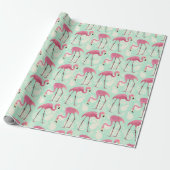 Flamingo Wrapping Paper Cadeaupapier (Uitgerold)