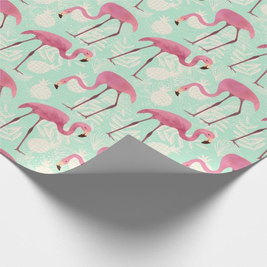 Flamingo Wrapping Paper Cadeaupapier (Hoek)