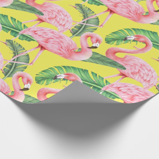 Flamingo Wrapping Paper Cadeaupapier (Hoek)