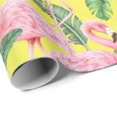 Flamingo Wrapping Paper Cadeaupapier (Rol Hoek)