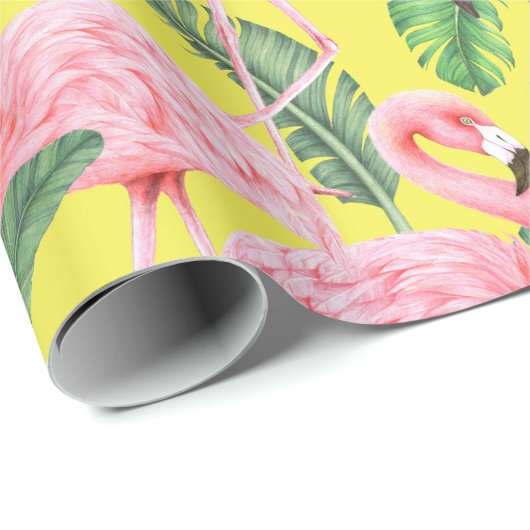 Flamingo Wrapping Paper Cadeaupapier (Rol Hoek)