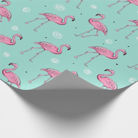 Flamingo Wrapping Paper Cadeaupapier (Hoek)