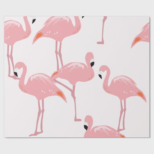 Flamingo Wrapping Paper Cadeaupapier (Vlak)