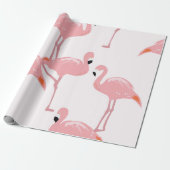 Flamingo Wrapping Paper Cadeaupapier (Uitgerold)