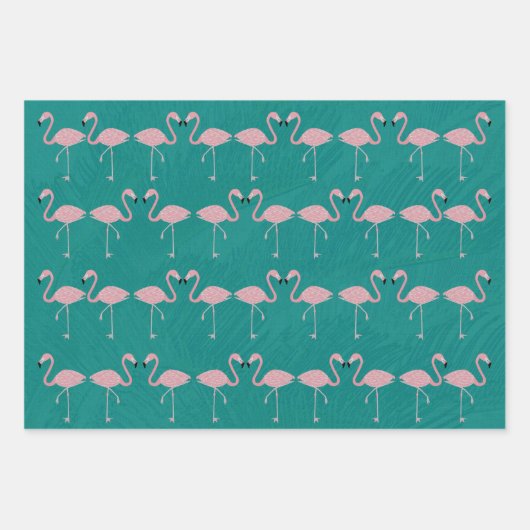 Flamingo Wrapping Paper Sheets (Voorkant 2)