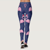 Flamingo Xmas Pet Snoep Leggings (Achterkant)
