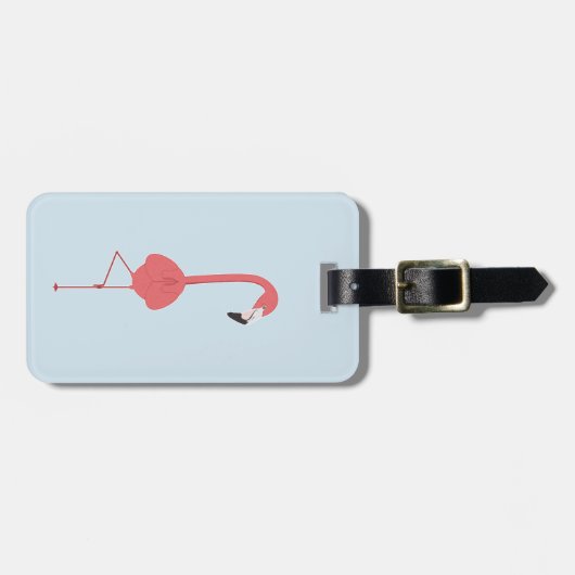 FLAMINGO YOGA BAGAGELABEL (Voorkant horizontaal)