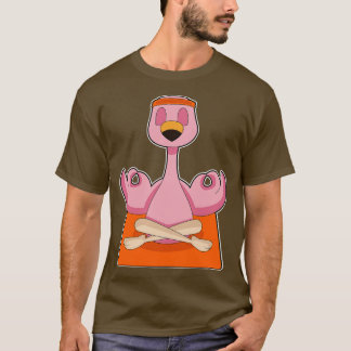 Flamingo Yoga Fitness Meditatie T-shirt
