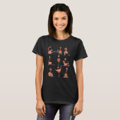 Flamingo Yoga Flamingo Yoga Pose Mannen Vrouwen T-shirt (Voorkant volledig)
