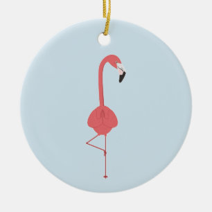 FLAMINGO YOGA KERAMISCH ORNAMENT