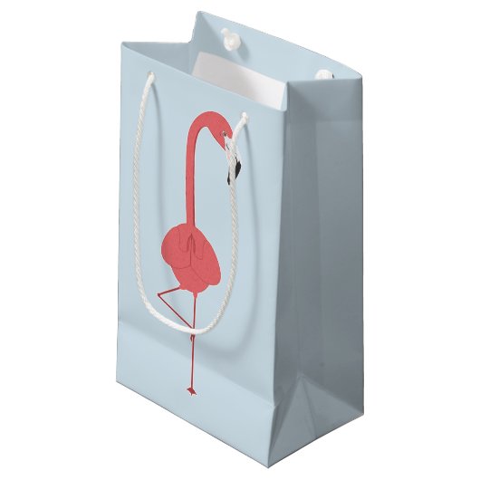 FLAMINGO YOGA KLEIN CADEAUZAKJE (Voorkant Gekanteld)