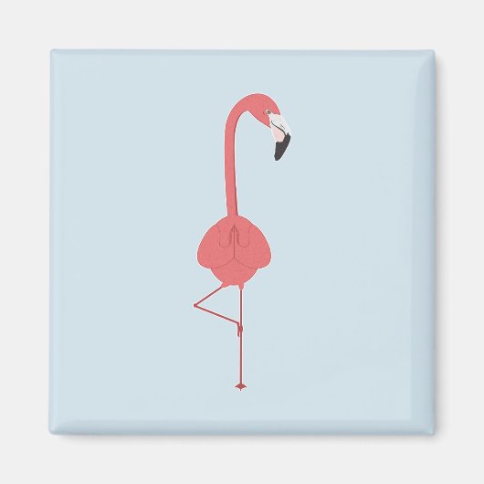 FLAMINGO YOGA MAGNEET (Voorkant)