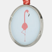 FLAMINGO YOGA METALEN ORNAMENT (Links)